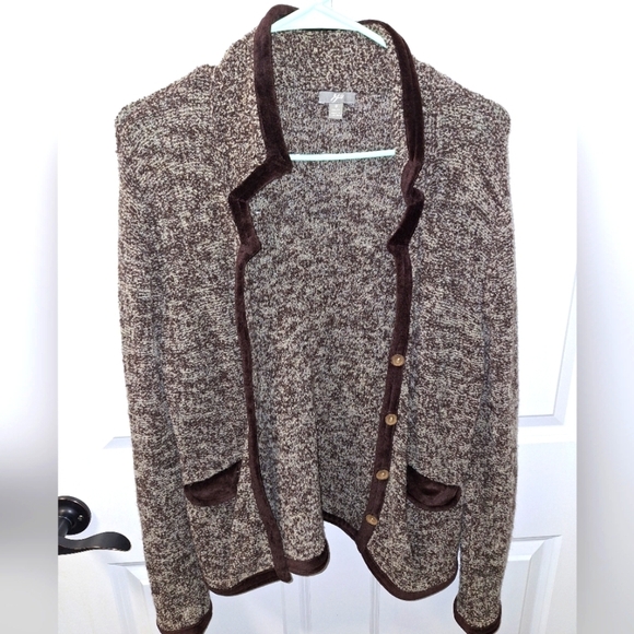 A J.Jill ladies cardigan Merino wool and nylon sweater in a small petite.  EUC. - Picture 1 of 6